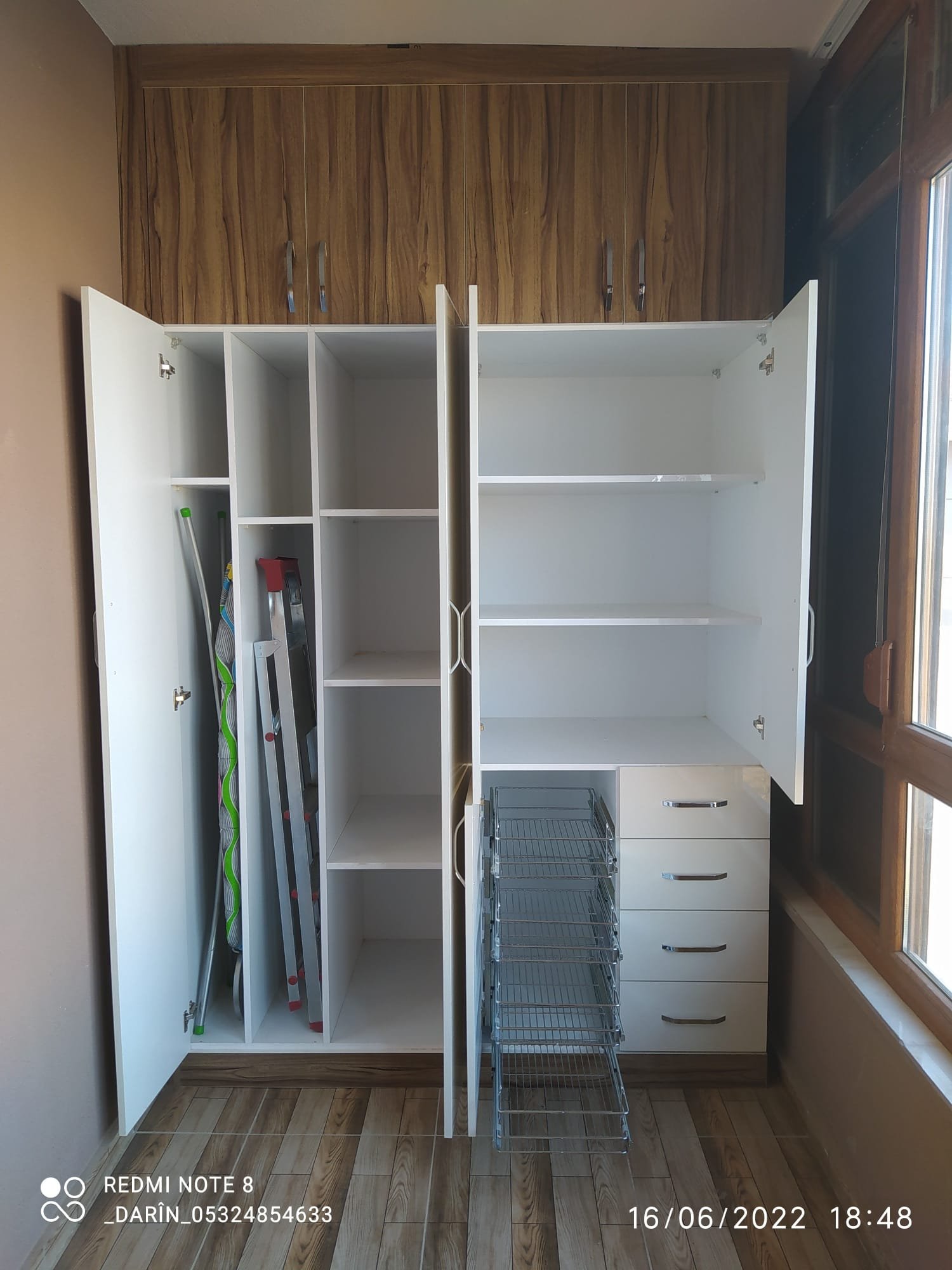 Balkon dolapları ve malzemeleri tasarımı ve üretimi